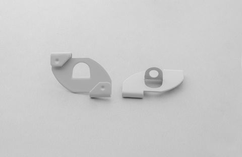 Clip di Supporto Orizzontale con Foro per Pendinatura - Art. AKIFIX AMCSU23001 (Confez. 100 pz) - immagine 2