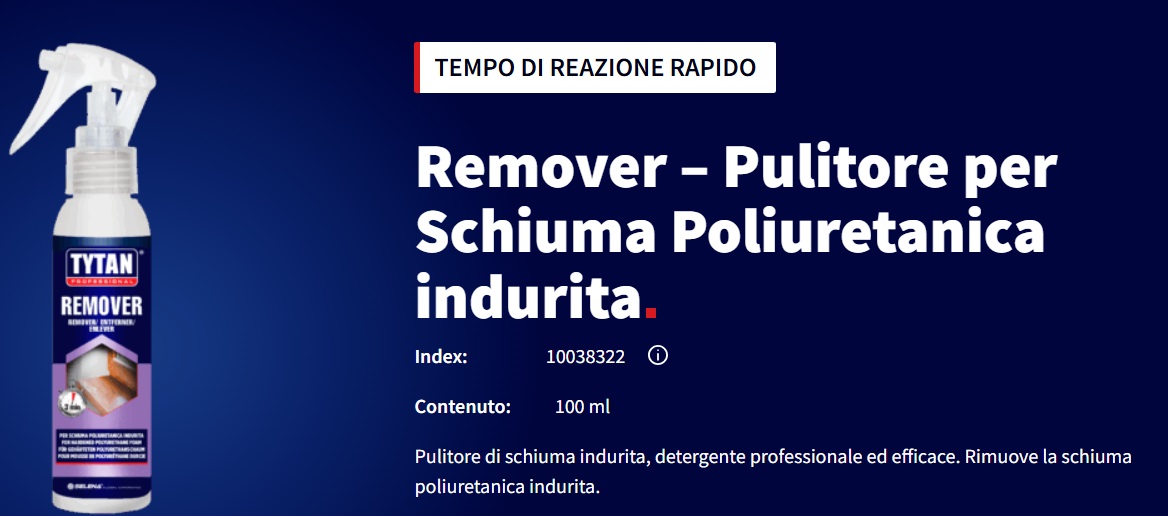 TYTAN PROFESSIONAL Remover – Pulitore per Schiuma Poliuretanica Indurita (500 ml) - immagine 2