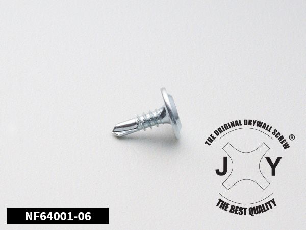 VITE AUTOPERFORANTE TEKS ZINCATA BIANCA Ø 4,2 TESTA LARGA - PIATTA - TOP QUALITY - JY®- Art. AKIFIX NF64001 - immagine 3