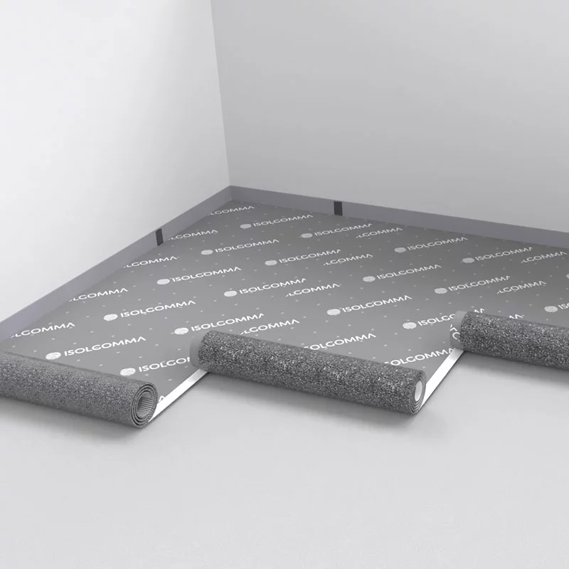 ISOLGOMMA ROLL – Materassino isolante acustico ad alte prestazioni (ΔLw 32 dB) - Rotolo 1,04x5 mt ( 5 mq netti) - immagine 3